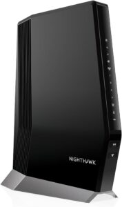 product shot of netgear nighthawk wifi 6 router cax80