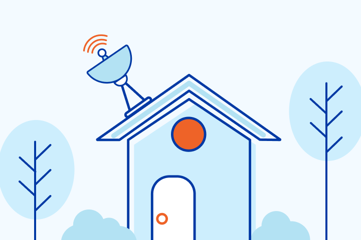 is satellite internet the best rural option graphic